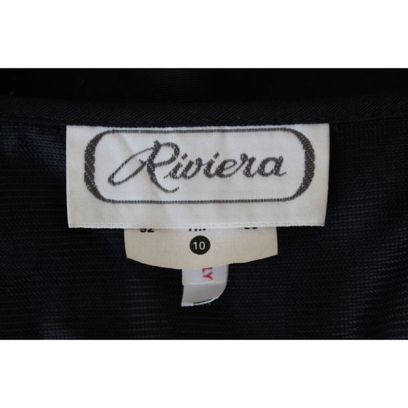 Vintage Gothic Vibes Black RIVIERA Button Dress, Size Small 4 - Picture 9 of 12